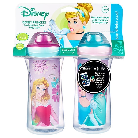 The First Years Disney Princess Insulated Hard Spout Sippy Cups