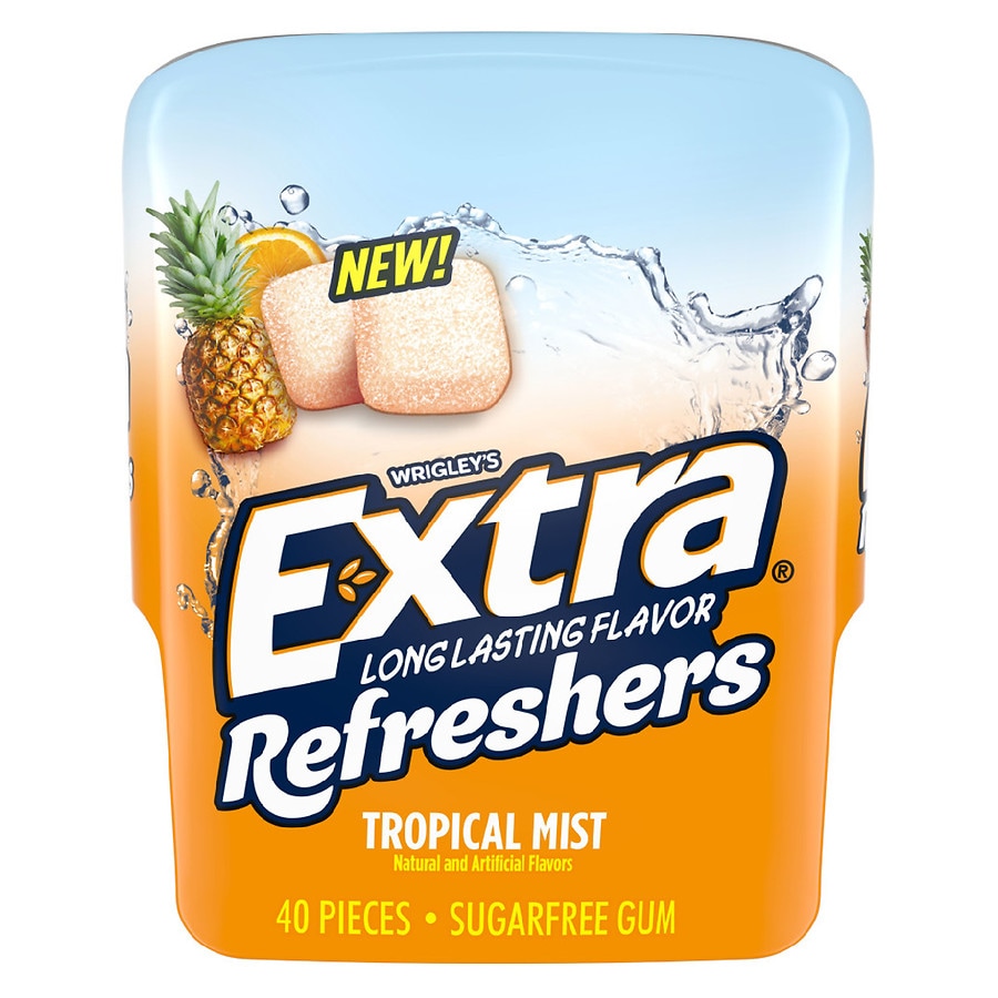 Extra Refreshers Tropical Mist Chewing Gum