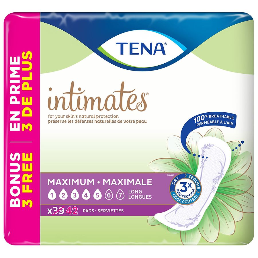  Tena Serenity Intimates Maximum Long Pad 