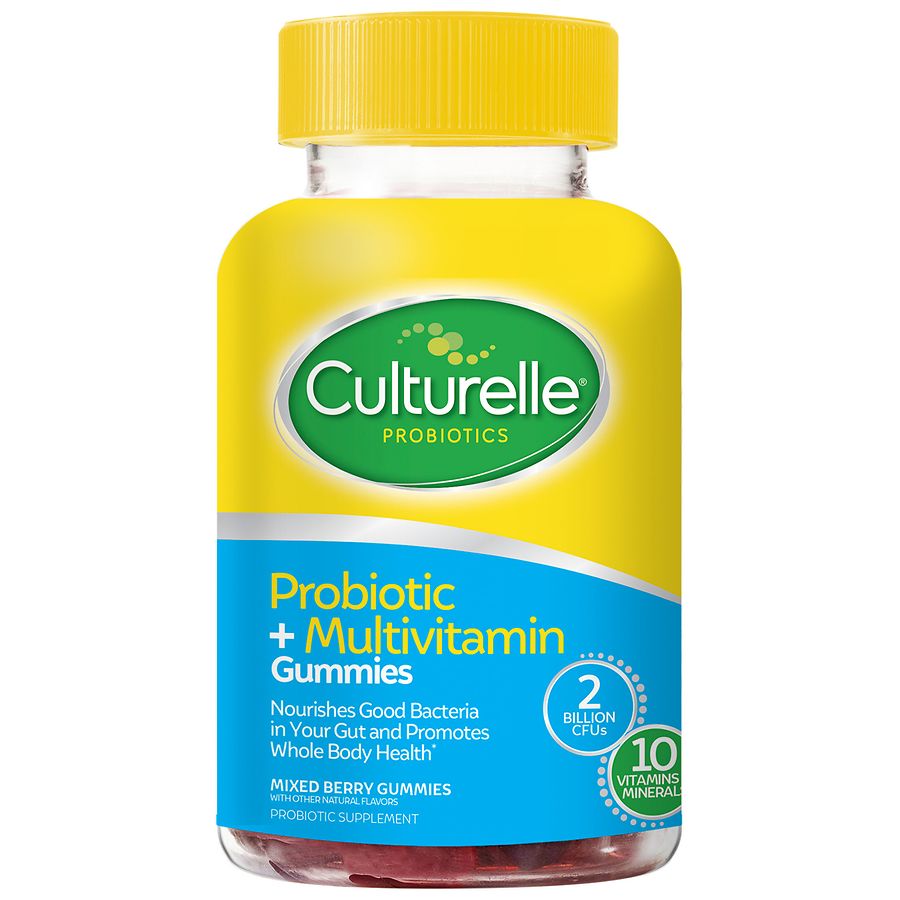 Culturelle Probiotic + Multivitamin Vitamin C Gummies Berry