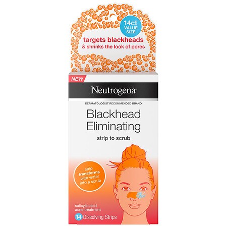 UPC 070501100554 product image for Neutrogena Blackhead Eliminating Pore Strip To Facial Scrub - 14.0 ea | upcitemdb.com