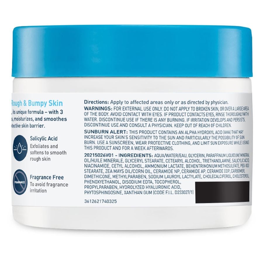 Cerave Sa Moisturizing Body Cream For Rough And Bumpy Skin Walgreens