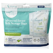 5 oz Evenflo Feeding Evenflo Feeding Advanced Breast Milk Storage Bags for Breastfeeding 100Count