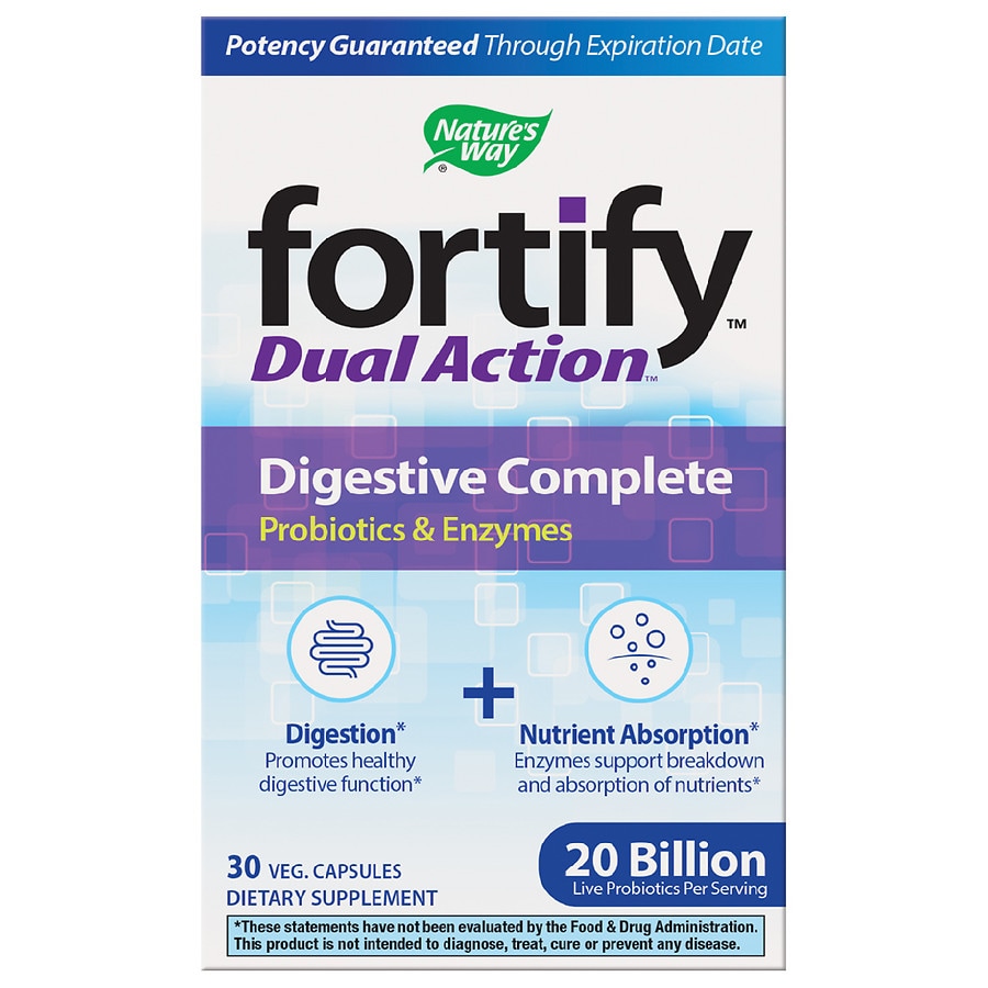  Nature's Way Fortify Dual Action Digestive Complete Capsules 