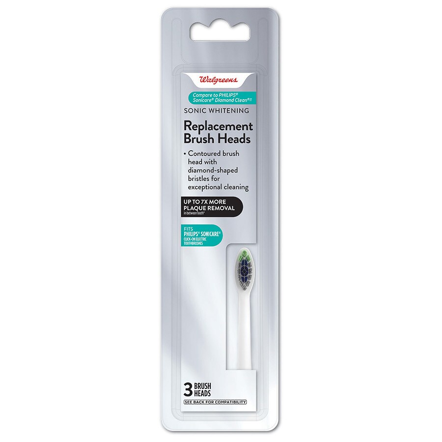  Walgreens Sonic Whitening Replacemnt Brush Heads 