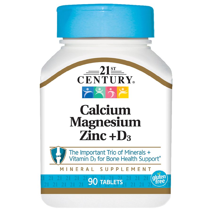 Calcium Magnesium Zinc Vitamin D3 90tabsBone Support Formula 