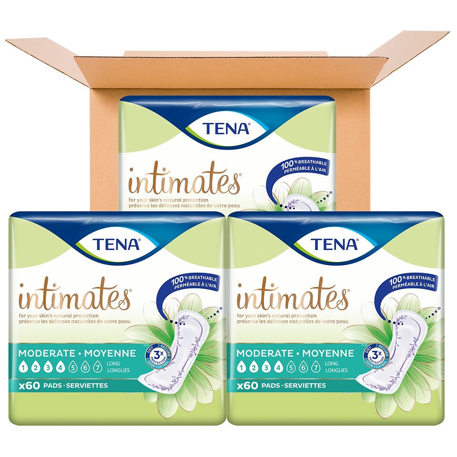 Tena Serenity Intimates Moderate Absorbency Incontinence Pad, Long