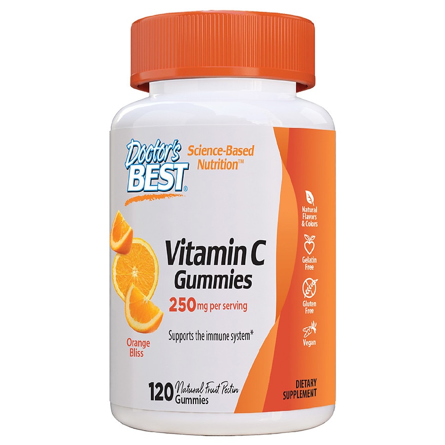 Doctor's Best Vitamin C Gummies 250mg per Serving Orange