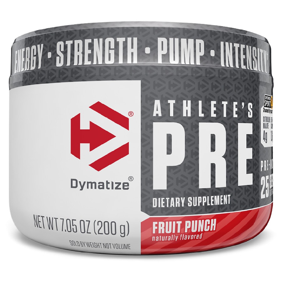  Dymatize Nutrition Athlete's PRE Dietary Supplement Fruit Punch 