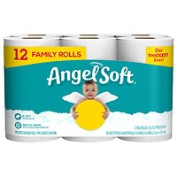 Deals List: 12-Pack Angel Soft Bath Tissue 12 Family Rolls 200 Sheet