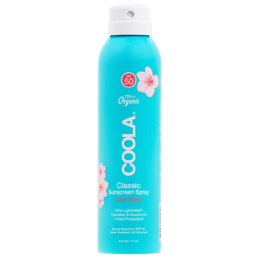 COOLA Classic Body Organic Sunscreen Spray SPF 50 Guava Mango