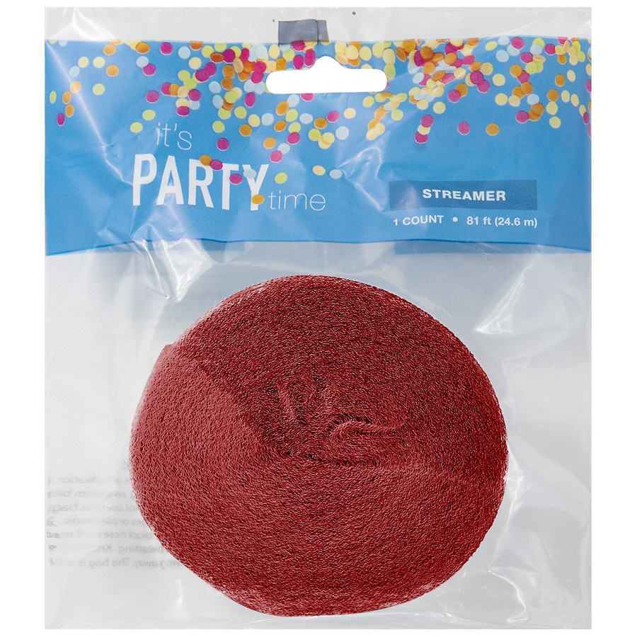 Festive Voice Crepe Paper Red