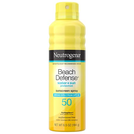 Neutrogena Beach Defense Spray Body Sunscreen, SPF 50, 6.5 oz