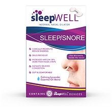 Sleepwell Sleep/Snore Internal Nasal Dilator for Snoring Relief | Walgreens