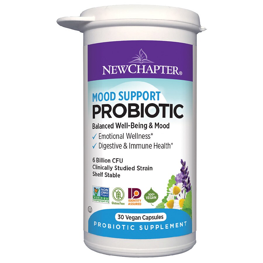  New Chapter Mood Support Probiotic for Men & Women with Prebiotics and Probiotics 