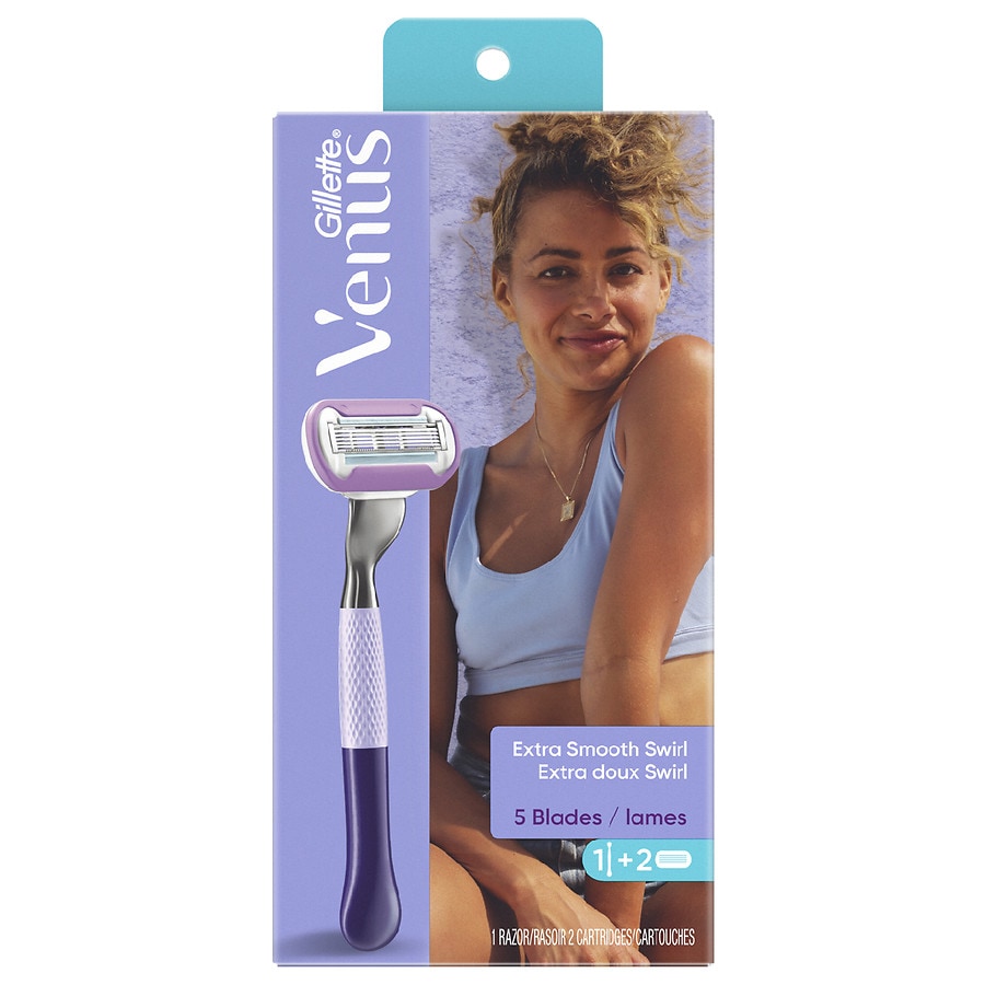 Gillette Venus Extra Smooth Swirl Design Edition Razor Handle + 2 Refills