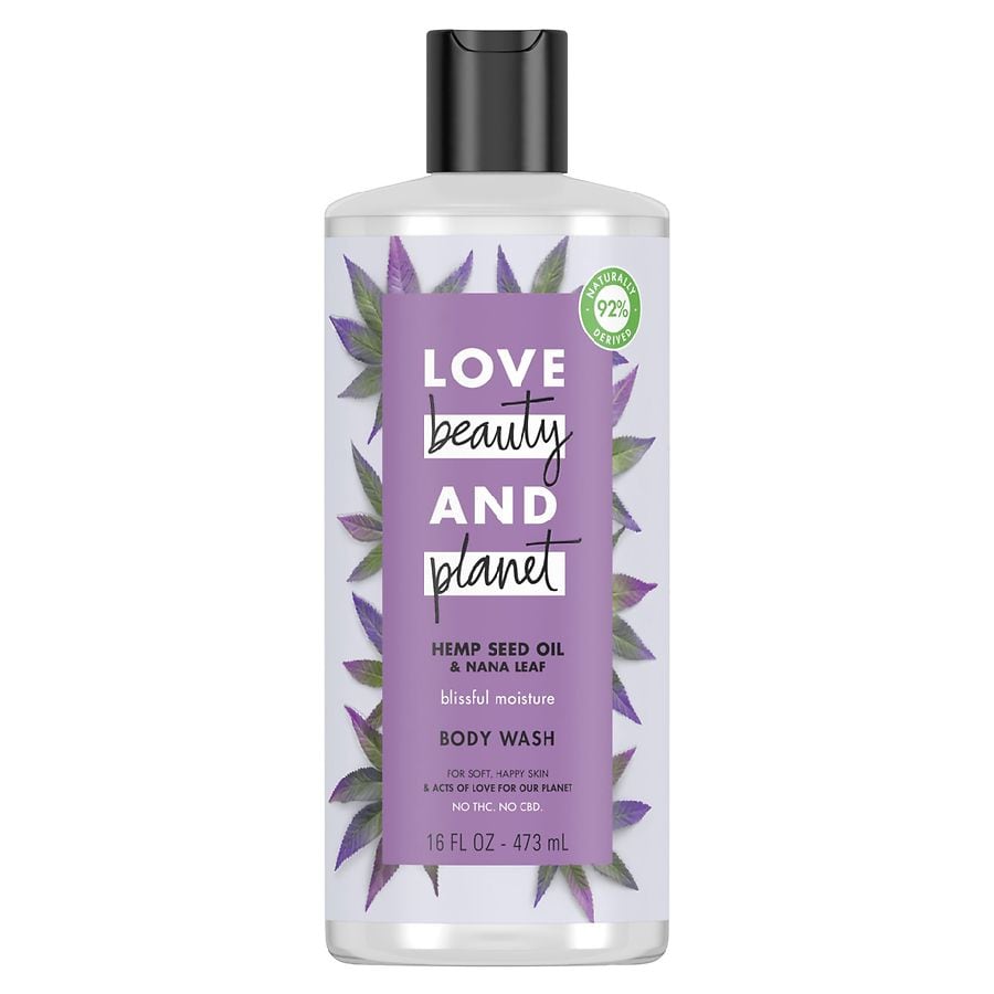  Love, Beauty & Planet Body Wash Hemp Seed Oil & Nana Leaf 