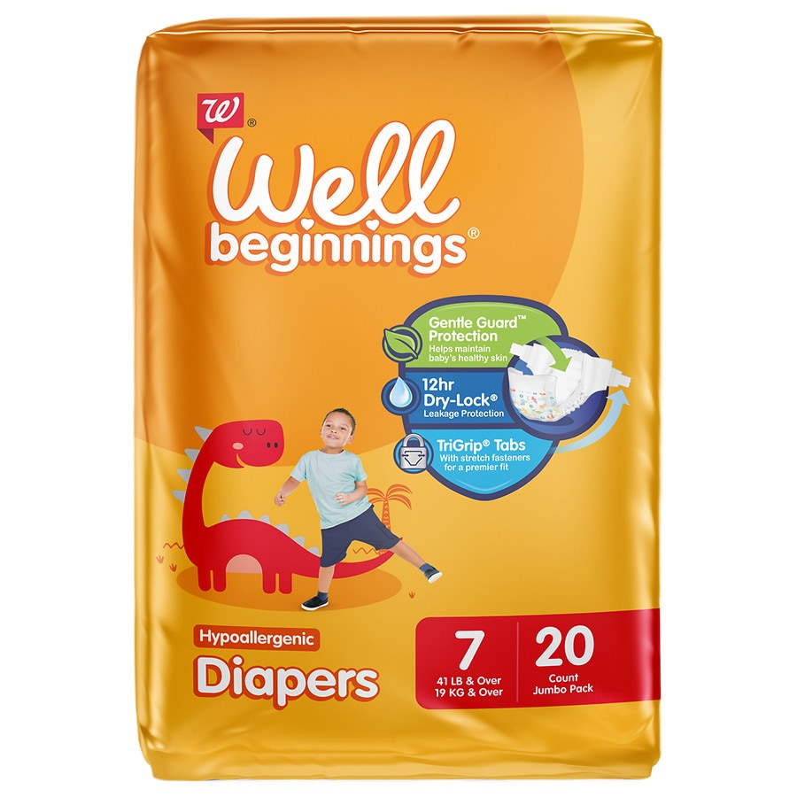  Well Beginnings Premium Diapers Size 7 