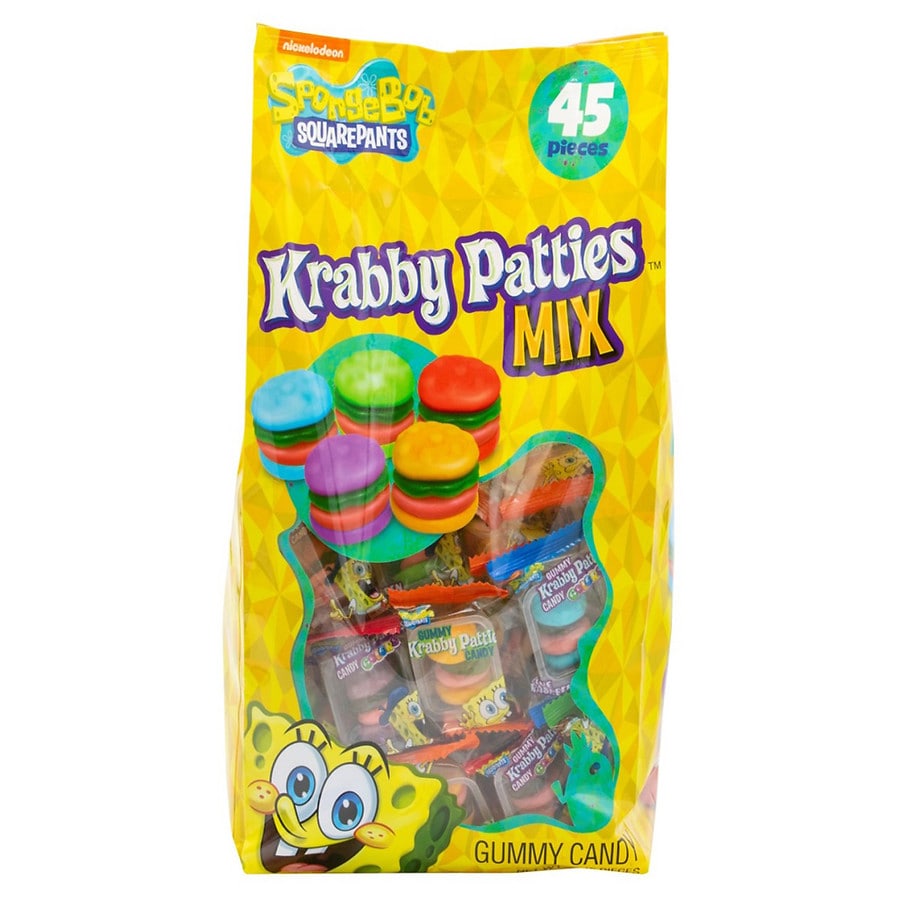 SpongeBob Krabby Patties Mix Gummy Candy
