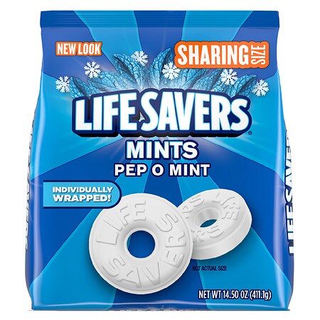 UPC 022000280268 product image for LifeSavers Pep O Mint Hard Candy Sharing Size - 14.5 oz | upcitemdb.com