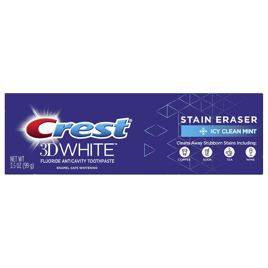 Crest Stain Eraser Whitening Toothpaste Icy Clean Mint