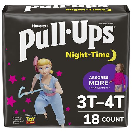 10 to 18 kg Huggies Pull Ups Night Time Potty Size Medium Training Pants Girls