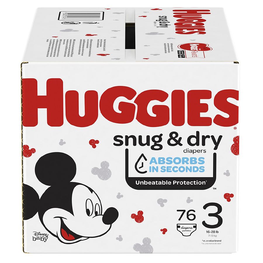 264 Count fits 8-14 lb. ONE Month Supply Huggies Snug & Dry Baby Diapers Packaging May Vary Size 1 