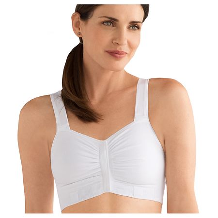 Amoena Theraport Post-Surgical Front Close Bra White, White