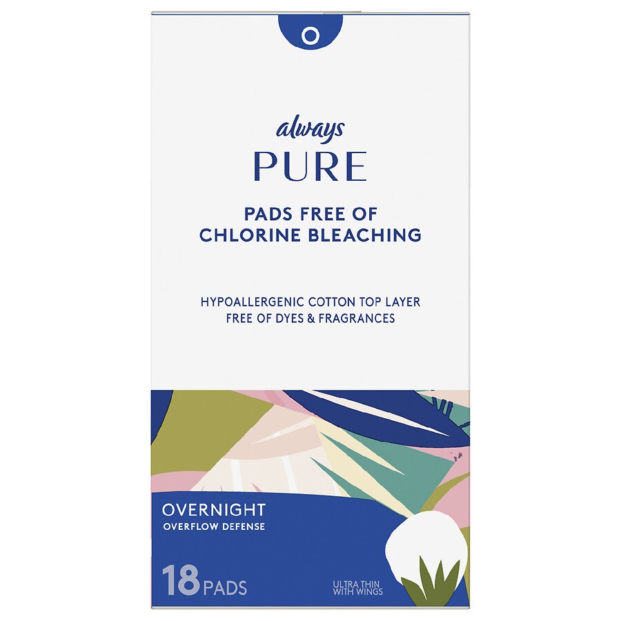  Always Pure Ultra Thin Overnight Pads With Wings 