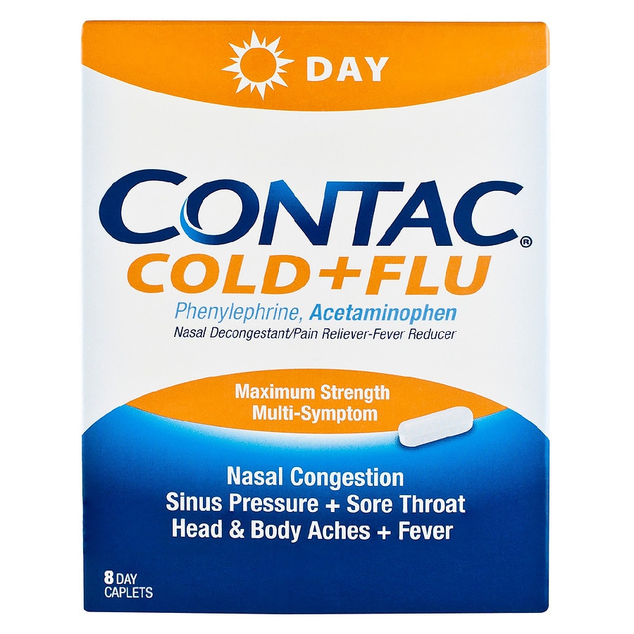  Contac Cold & Flu Maximum Strength + Multi-Symptom Relief 