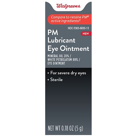 Walgreens PM Lubricant Eye Ointment - 0.02 oz