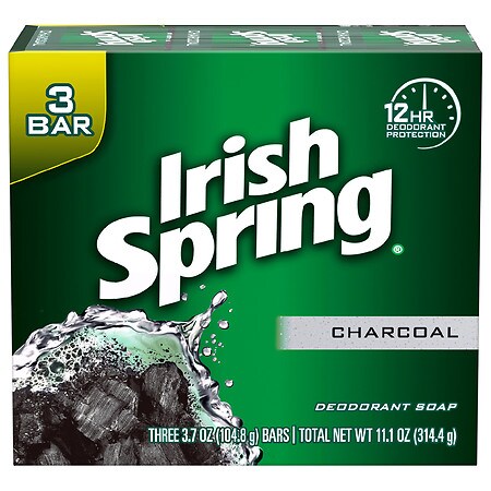 UPC 035000458230 product image for Irish Spring Charcoal Bar Soap Pure Fresh - 3.7 oz x 3 pack | upcitemdb.com