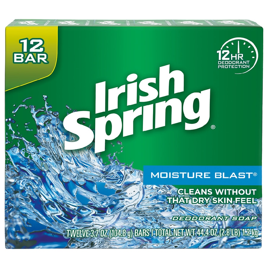 Irish Spring Moisture Blast Bar Soap Moisture Blast