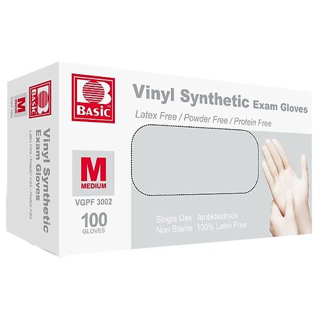 Intco Basic Vinyl Synthetic Exam Gloves