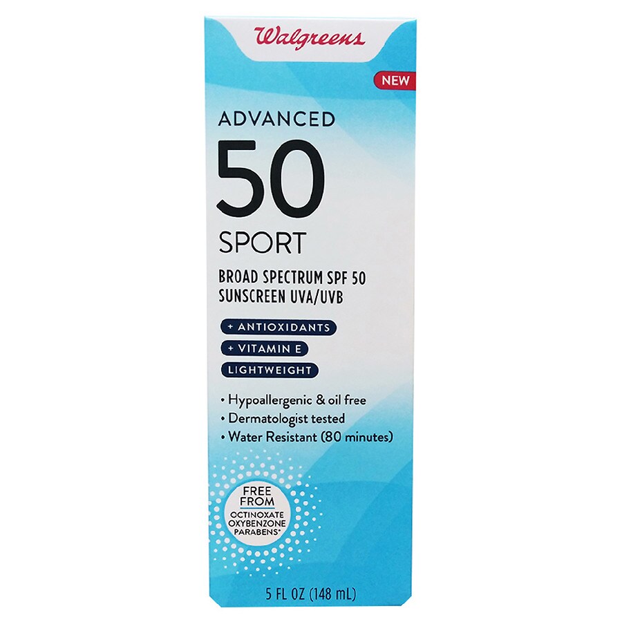 Walgreens Advanced Sunscreen Sport Lotion SPF50