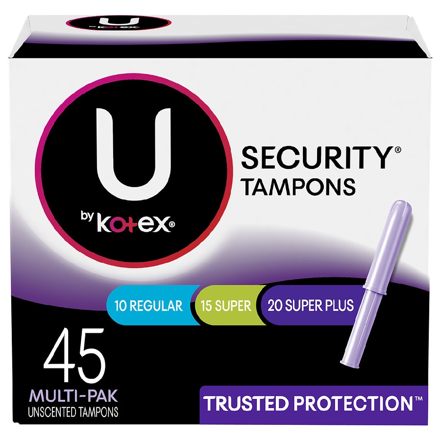  Security Tampons, Multipack, Regular/Super/Super Plus Absorbency, Unscented 