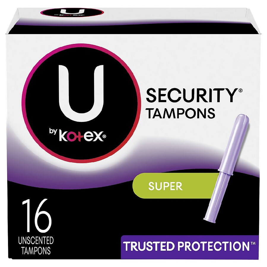  Security Tampons, Super Absorbency, Unscented 