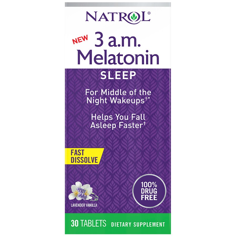  Natrol 3 AM Melatonin Fast Dissolve 