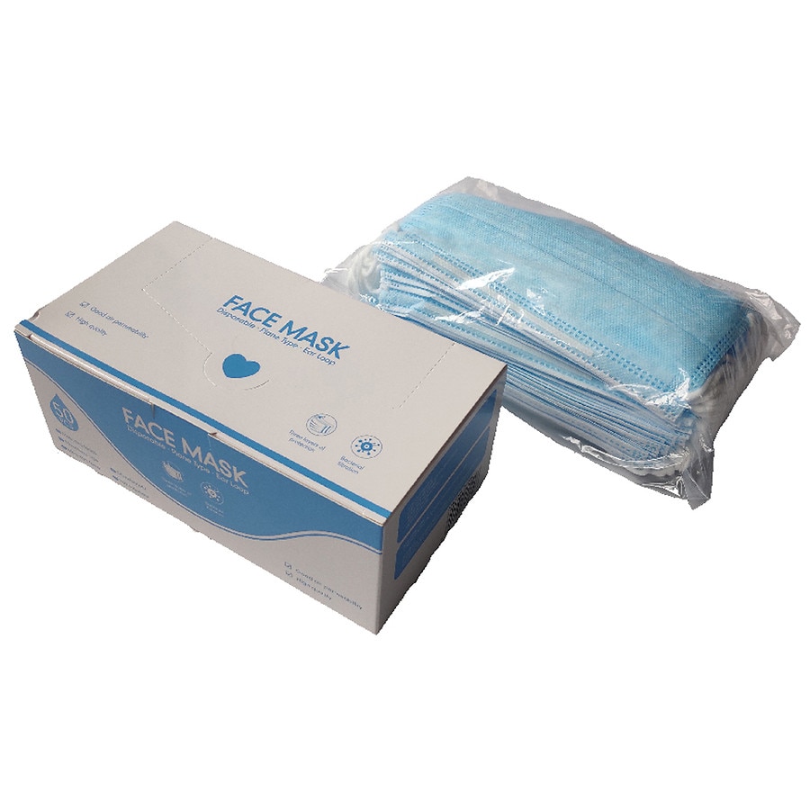 Walgreens Disposable Mask 6.9x3.7 inch Blue/White