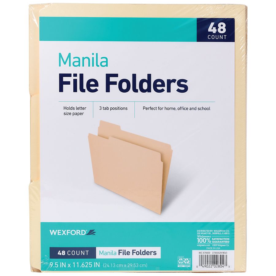 Warning File Folder 5-Pack 
