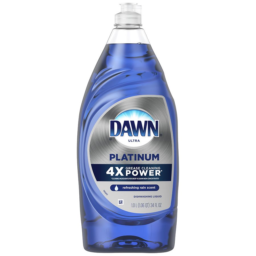 Dawn Platinum Dishwashing Liquid Dish Soap, Refreshing Rain Scent