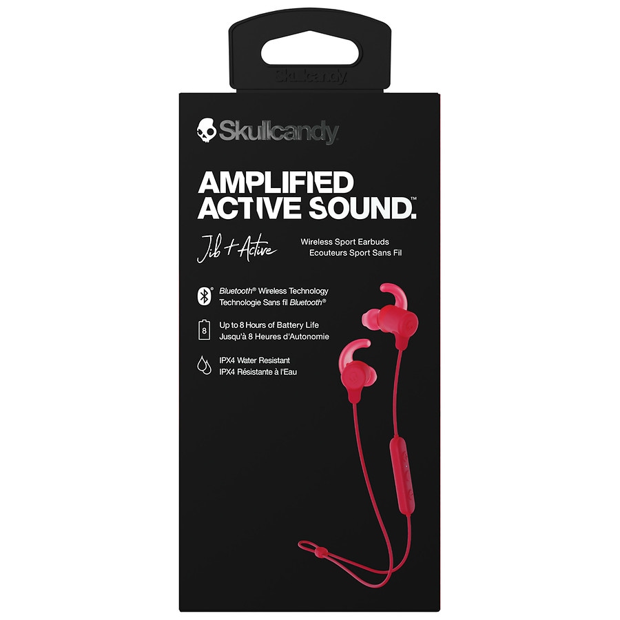  Skullcandy JIB+ SPORT Black/Red Wireless Earbuds 