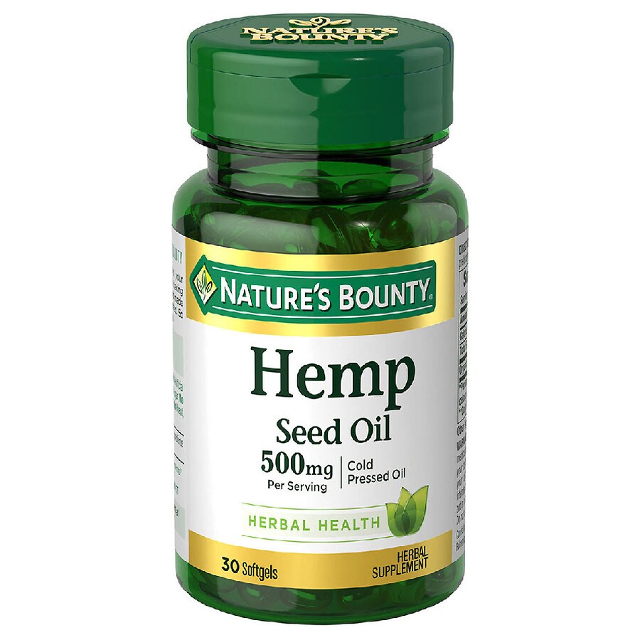  Nature's Bounty Hemp Seed Oil 500 mg 