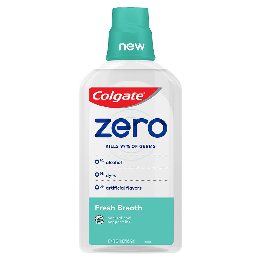 Colgate Zero Mouthwash Fresh Breath Peppermint