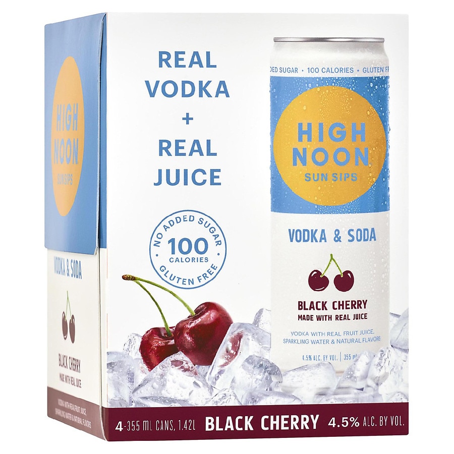 High Noon Black Cherry Vodka Hard Seltzer Walgreens