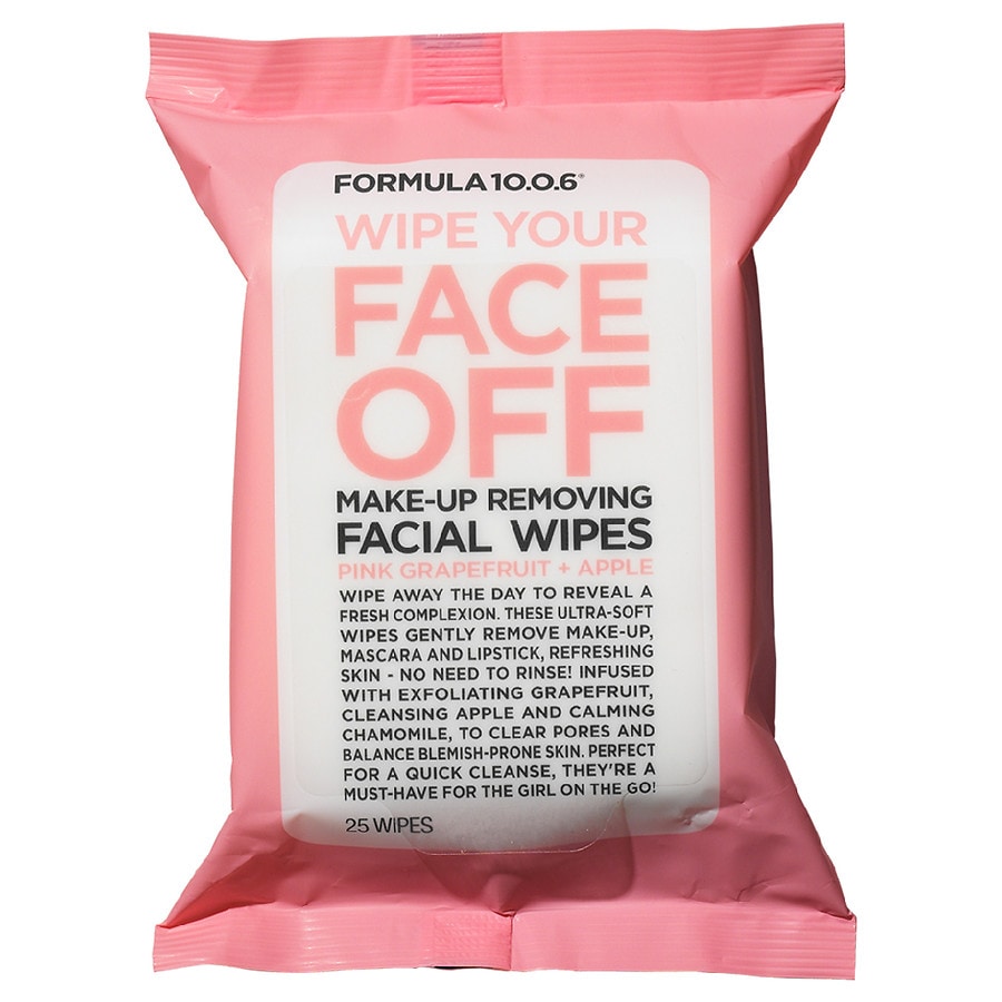  Formula 10.0.6 Wipe Your Face Off Make-Up Removing Facial Wipes 