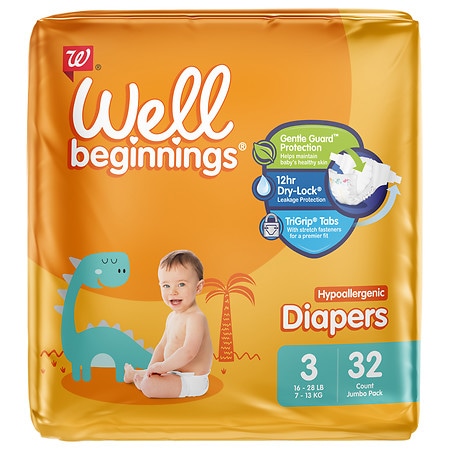 well beginnings diapers size 5