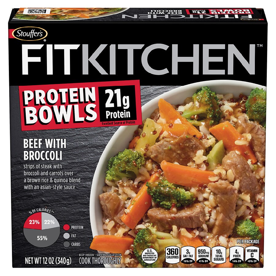  Stouffer's Protein Bowls Frozen Meal Beef With Broccoli 