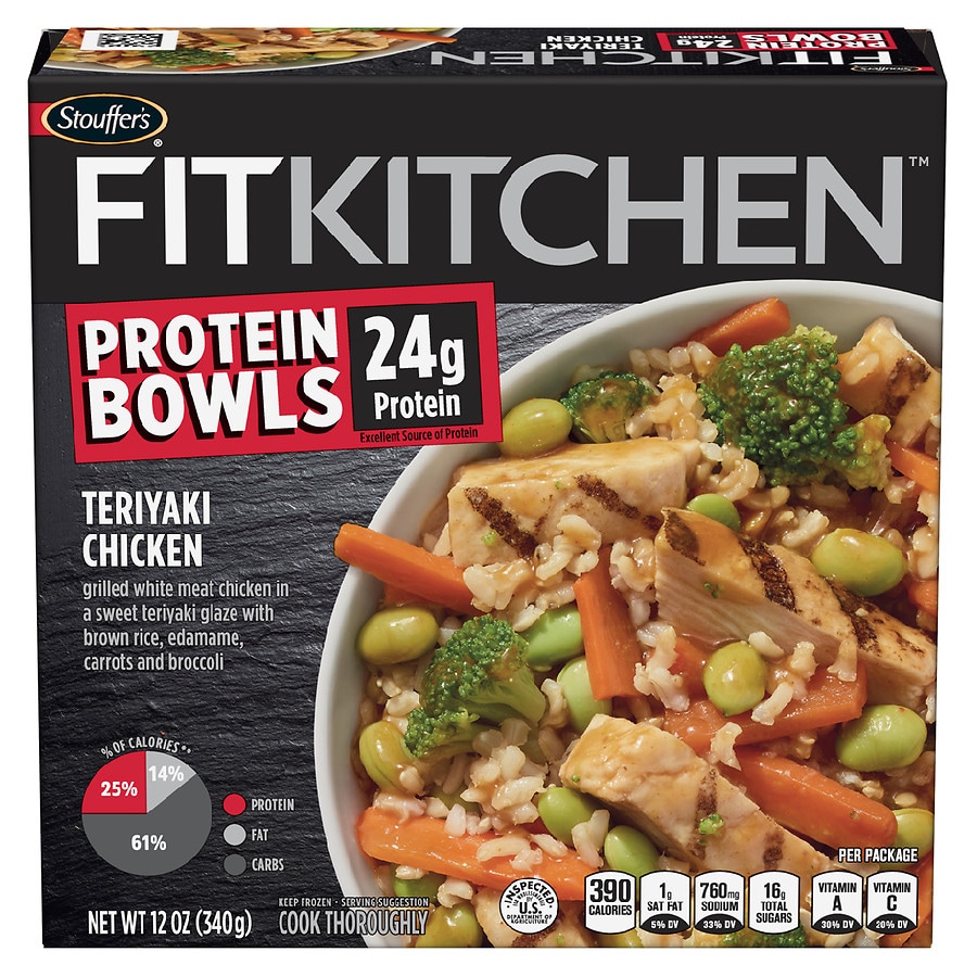  Stouffer's Protein Bowls Frozen Meal Teriyaki Chicken 