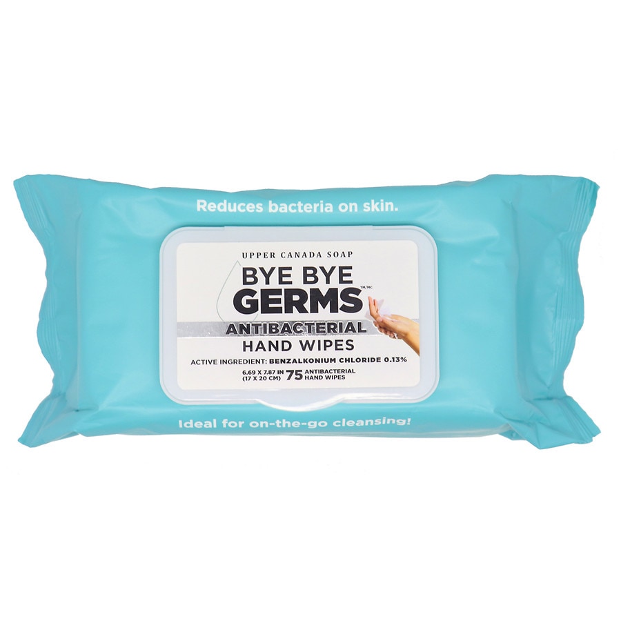  Bye Bye Germs Antibacterial Hand Wipes 